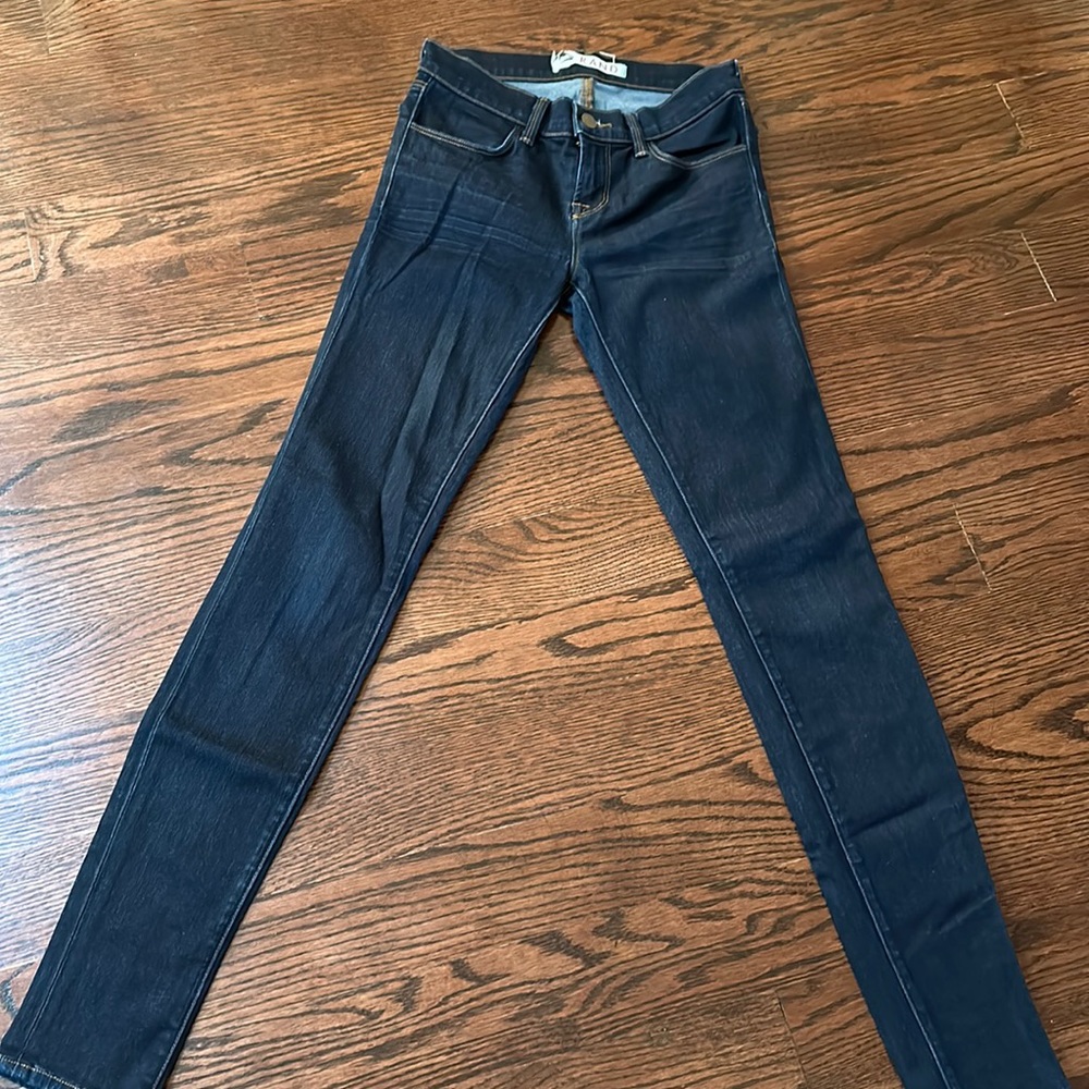 J BRAND Dark Skinny Low Rise Jeans